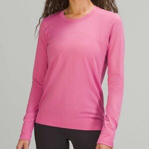 Lululemon Pink Blossom Swiftly Tech Relaxed Long Sleeve Shirt  2.0